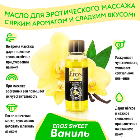 Ulje za masažu Eros Sveet (sa mirisom vanile) bočica od 50 ml art. LB-13009
